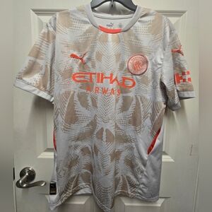 Puma Soccer Jersey Etihad Airways Manchester Men XL
